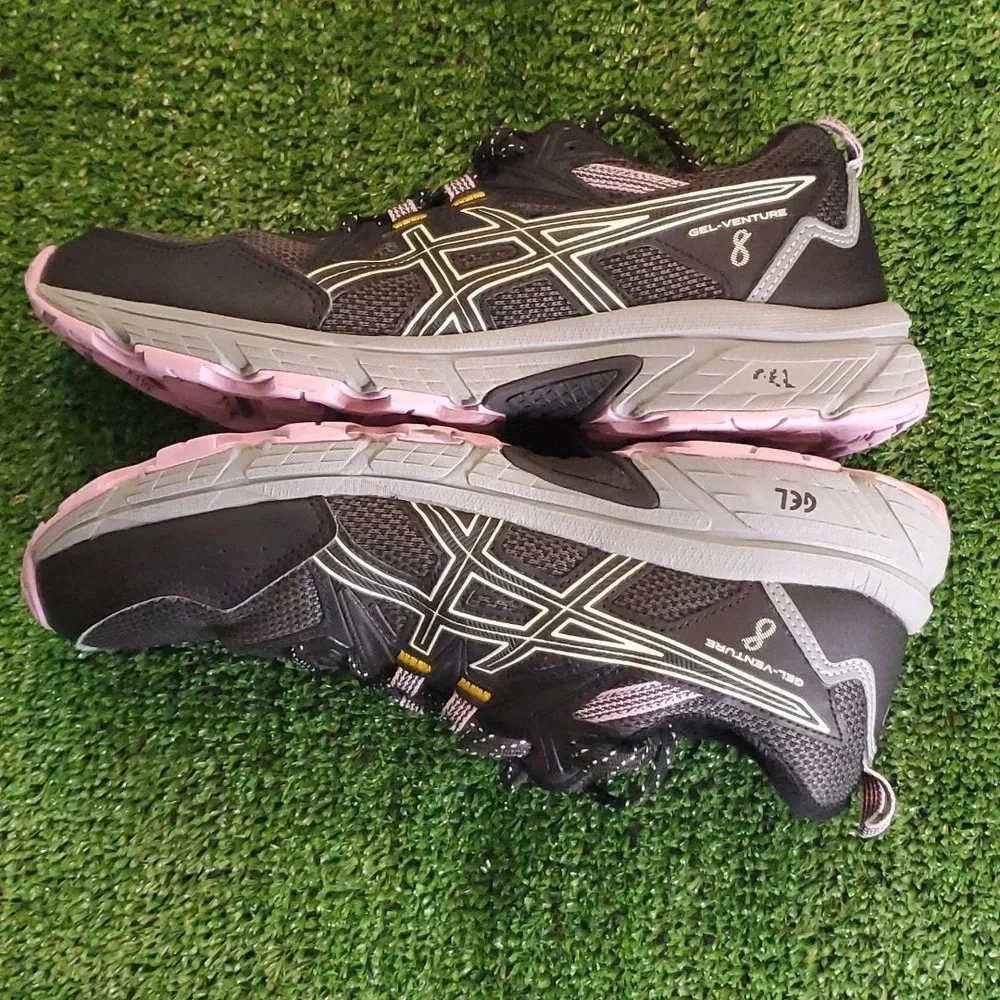 ASICS Black & Pink Womens Gel Venture 9W
